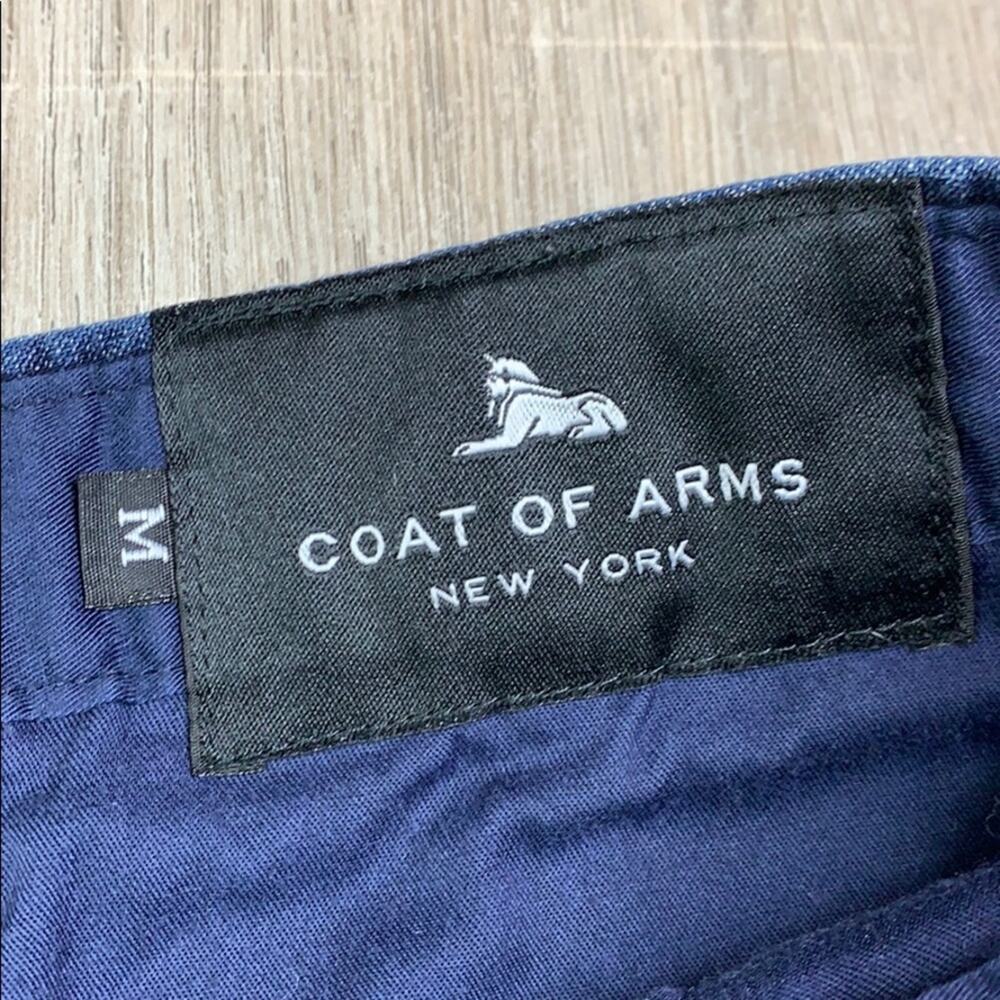 COAT OF ARMS Men's Blue Denim Bermuda Shorts with Pockets - Picture 2 of 9
